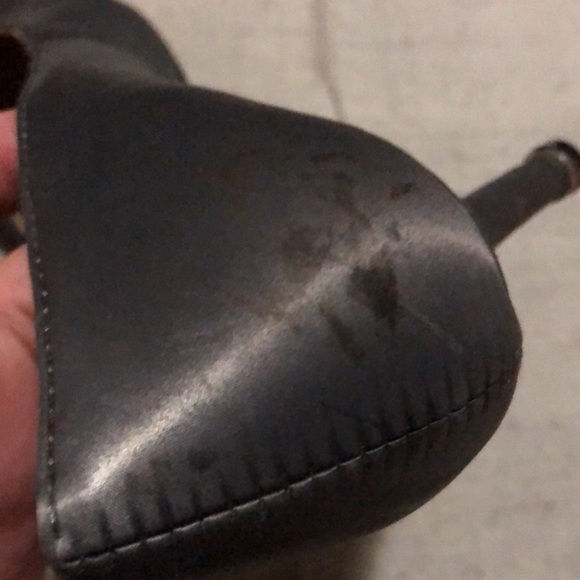 Authentic MANOLO BLAHNIK -Italy Rhinestone Gray Heeled Shoes S38 - Picture 12 of 17